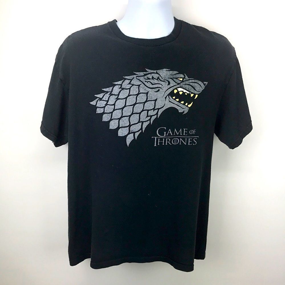 Game of Thrones House Stark Official Licensed Shirt Mens Size Large